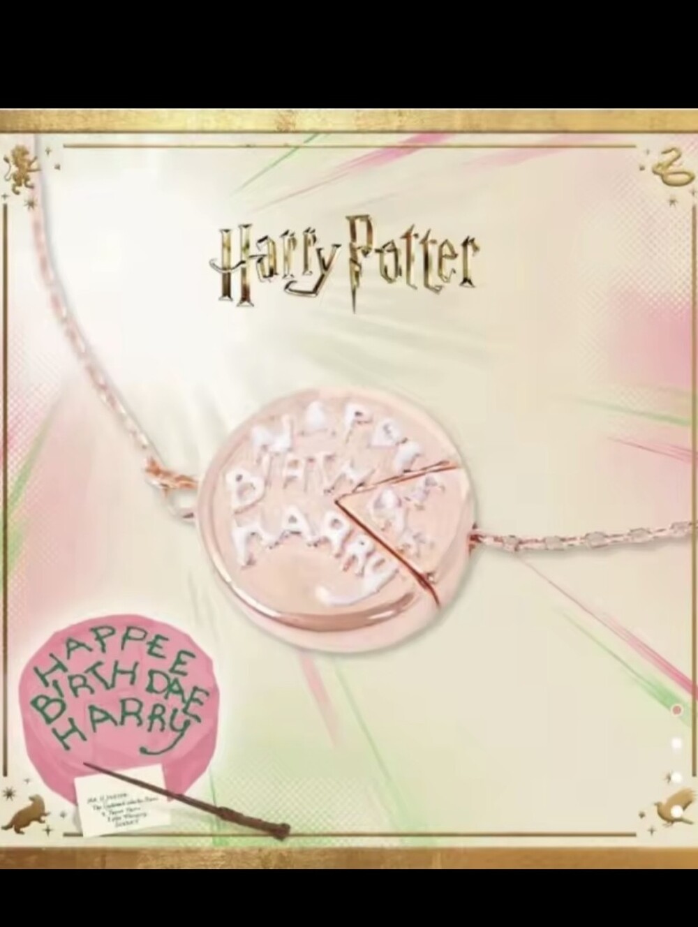 Harry Potter HAPPY BIRTHDAY HARRY cake Bracelet